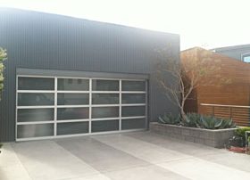 New Glass Garage Door