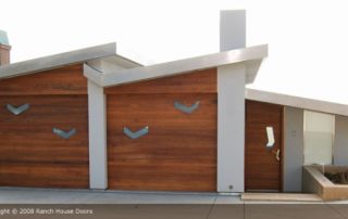 Custom Ranch House Garage Door